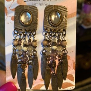 Dangle Pierced Beaded Earrings OS